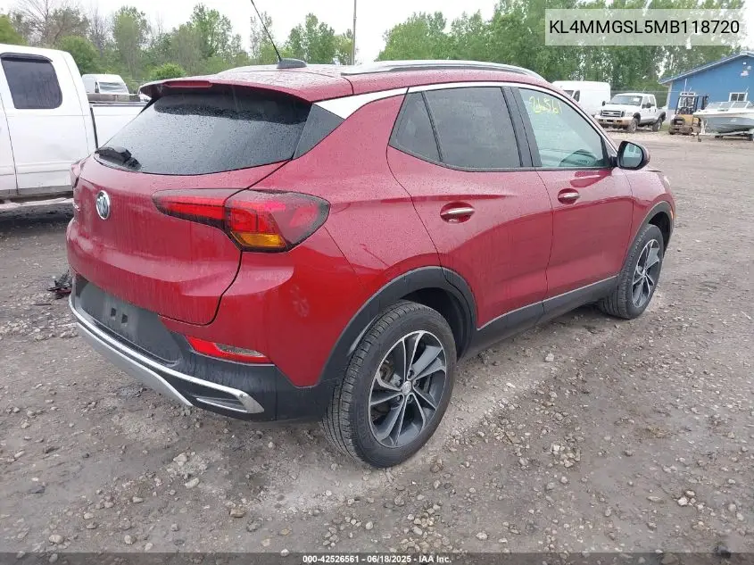 2021 Buick Encore Gx Awd Essence VIN: KL4MMGSL5MB118720 Lot: 42526561
