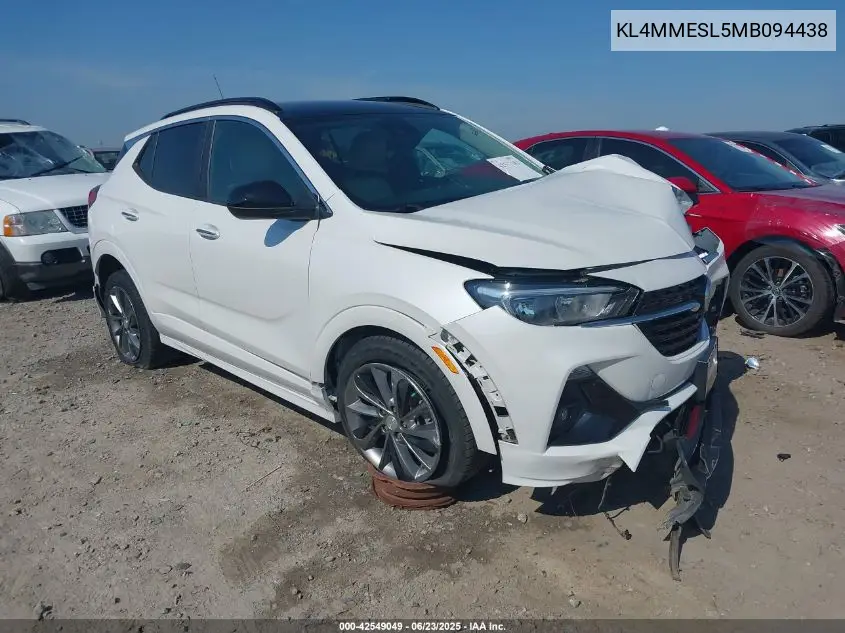2021 Buick Encore Gx Awd Select VIN: KL4MMESL5MB094438 Lot: 42549049