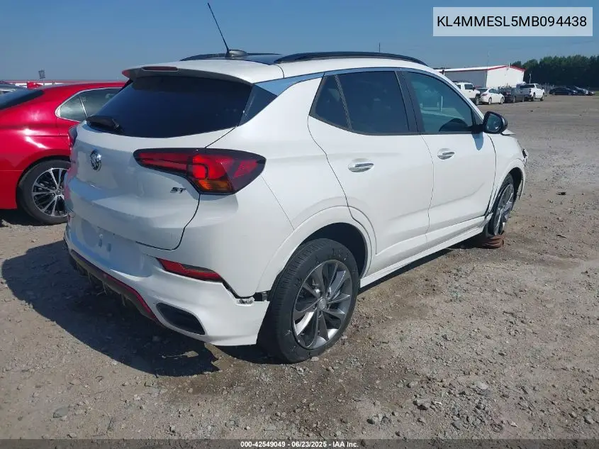 2021 Buick Encore Gx Awd Select VIN: KL4MMESL5MB094438 Lot: 42549049