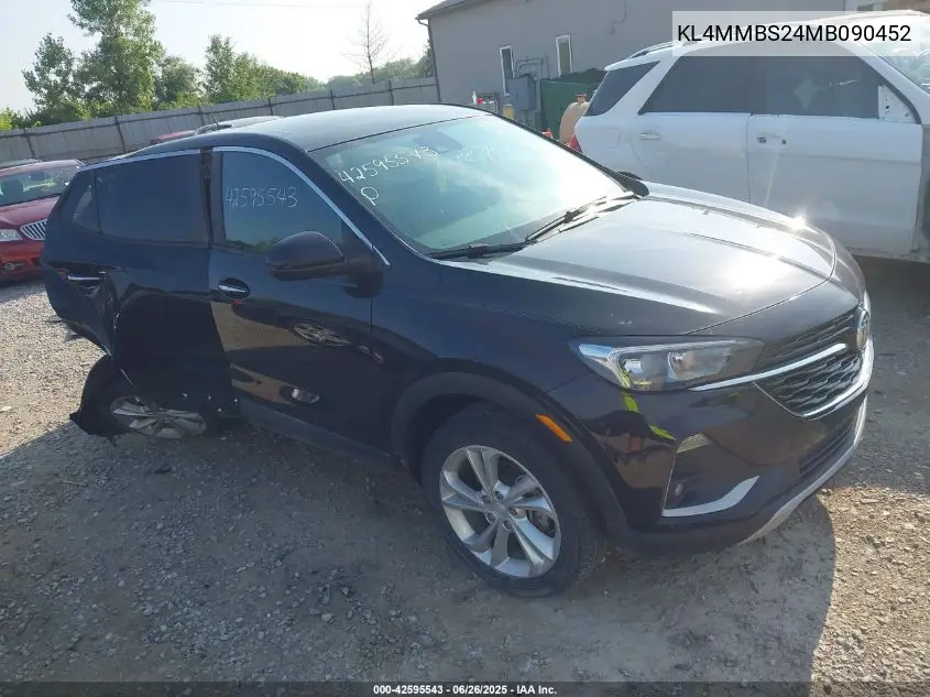 2021 Buick Encore Gx Fwd Preferred VIN: KL4MMBS24MB090452 Lot: 42595543