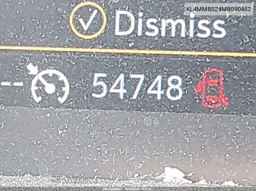 2021 Buick Encore Gx Fwd Preferred VIN: KL4MMBS24MB090452 Lot: 42595543
