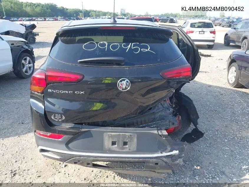 2021 Buick Encore Gx Fwd Preferred VIN: KL4MMBS24MB090452 Lot: 42595543
