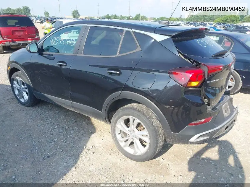 2021 Buick Encore Gx Fwd Preferred VIN: KL4MMBS24MB090452 Lot: 42595543