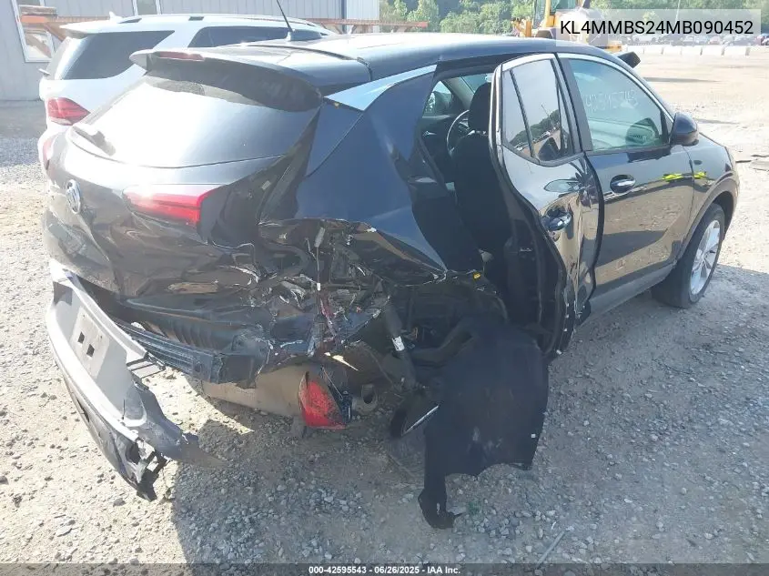 2021 Buick Encore Gx Fwd Preferred VIN: KL4MMBS24MB090452 Lot: 42595543
