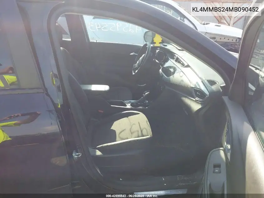 2021 Buick Encore Gx Fwd Preferred VIN: KL4MMBS24MB090452 Lot: 42595543