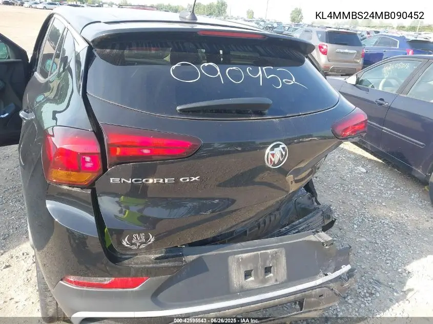 2021 Buick Encore Gx Fwd Preferred VIN: KL4MMBS24MB090452 Lot: 42595543
