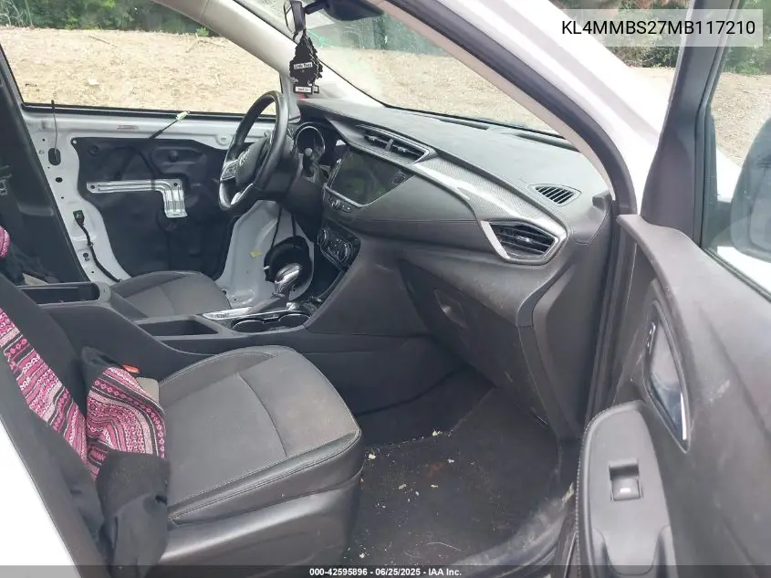 2021 Buick Encore Gx Fwd Preferred VIN: KL4MMBS27MB117210 Lot: 42595896