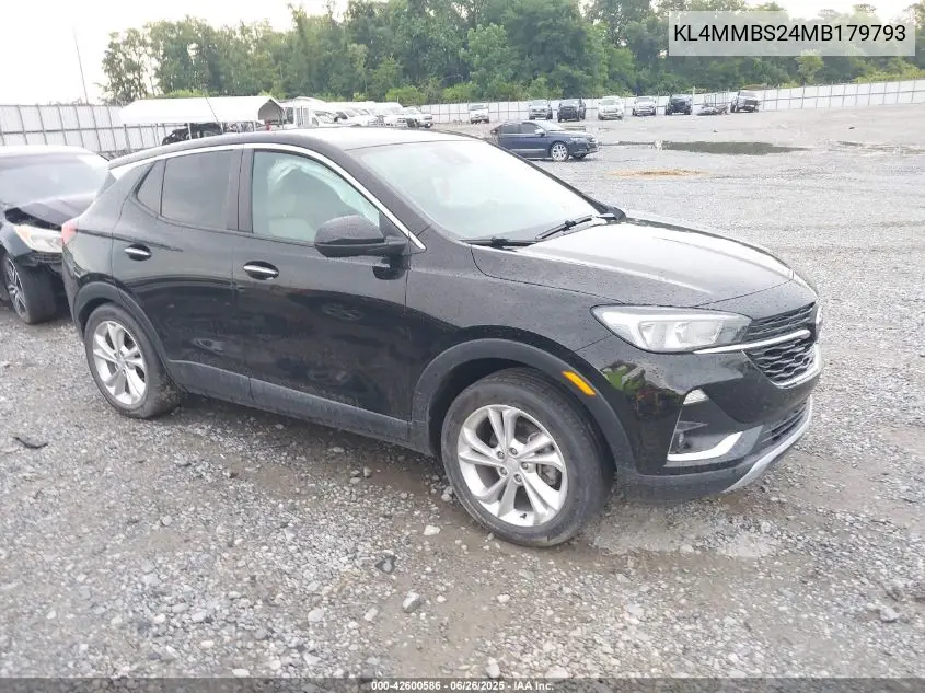 2021 Buick Encore Gx Fwd Preferred VIN: KL4MMBS24MB179793 Lot: 42600586