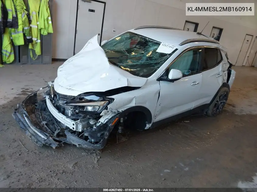 2021 Buick Encore Gx Awd Select VIN: KL4MMESL2MB160914 Lot: 42627492