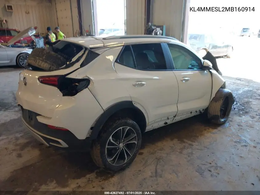 2021 Buick Encore Gx Awd Select VIN: KL4MMESL2MB160914 Lot: 42627492