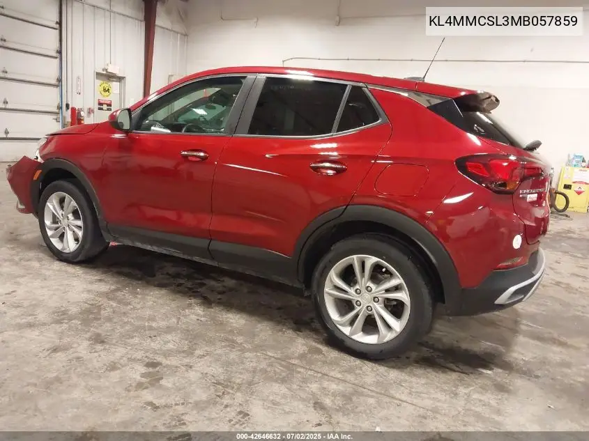 2021 Buick Encore Gx Awd Preferred VIN: KL4MMCSL3MB057859 Lot: 42646632