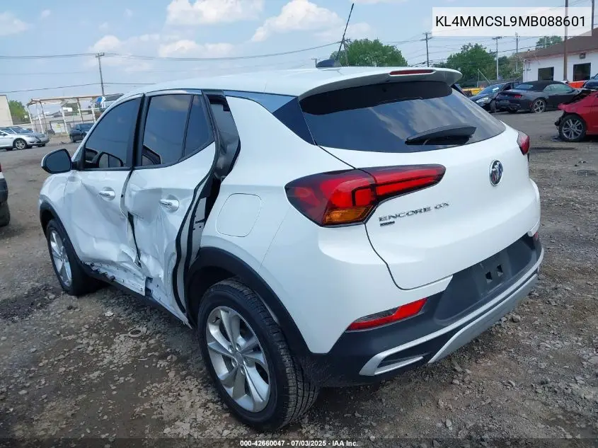 2021 Buick Encore Gx Awd Preferred VIN: KL4MMCSL9MB088601 Lot: 42660047
