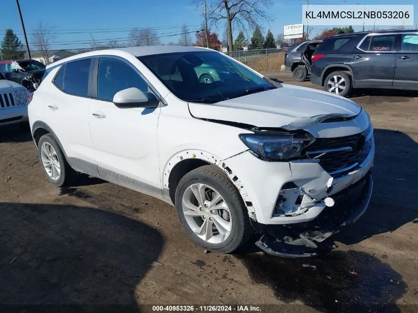 2022 Buick Encore Gx Awd Preferred VIN: KL4MMCSL2NB053206 Lot: 40953326