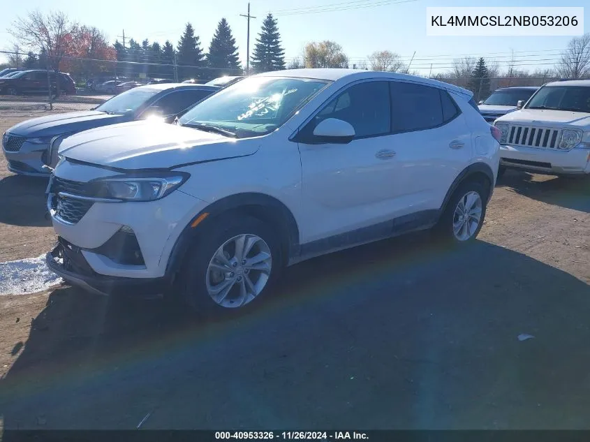 2022 Buick Encore Gx Awd Preferred VIN: KL4MMCSL2NB053206 Lot: 40953326