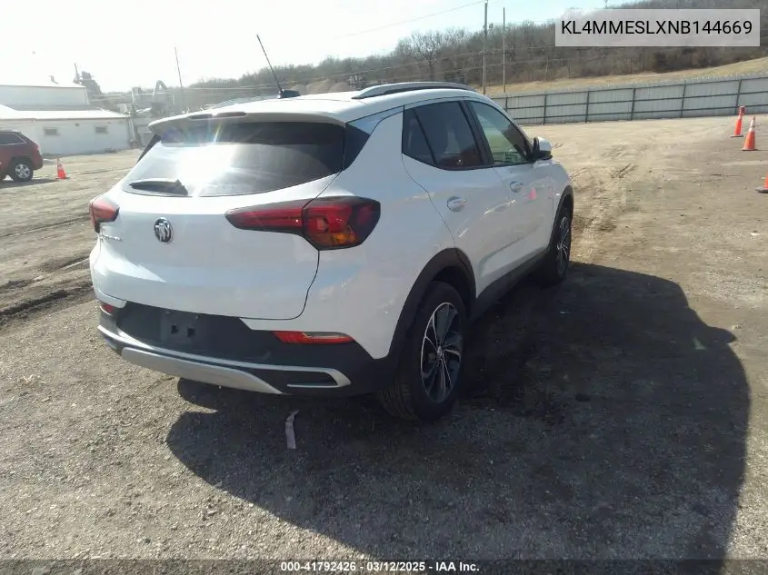 2022 Buick Encore Gx Awd Select VIN: KL4MMESLXNB144669 Lot: 41792426