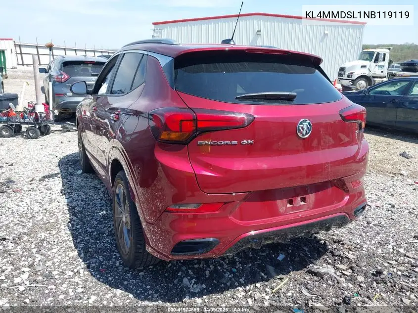 2022 Buick Encore Gx Fwd Select VIN: KL4MMDSL1NB119119 Lot: 41974559