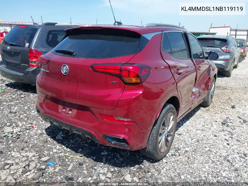 2022 Buick Encore Gx Fwd Select VIN: KL4MMDSL1NB119119 Lot: 41974559