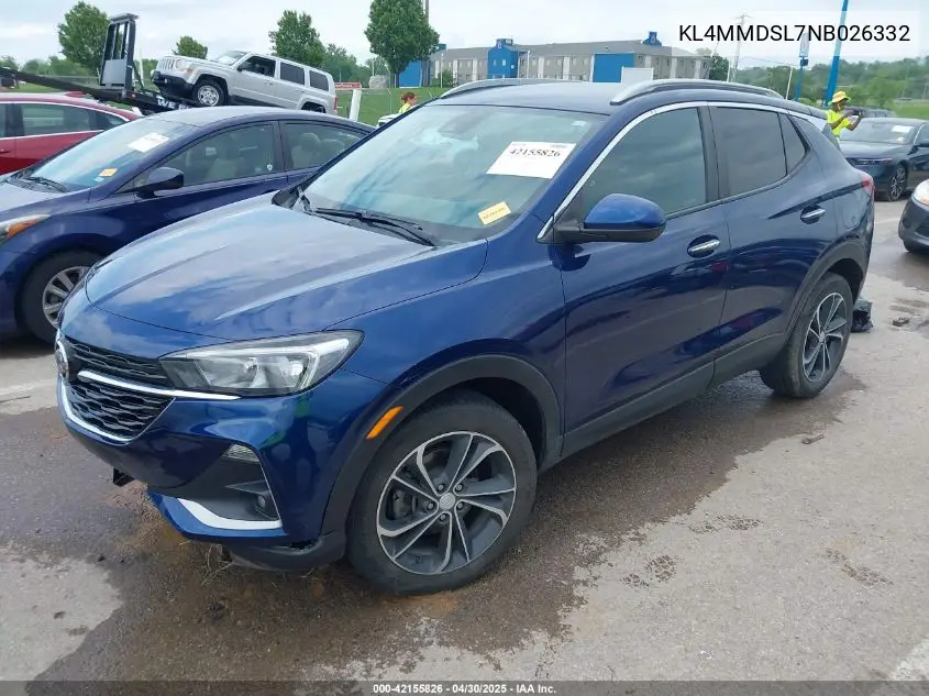 2022 Buick Encore Gx Fwd Select VIN: KL4MMDSL7NB026332 Lot: 42155826
