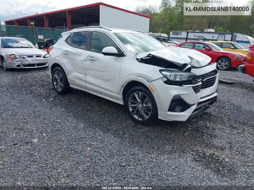 2022 Buick Encore Gx Fwd Select VIN: KL4MMDSL4NB140000 Lot: 42168555