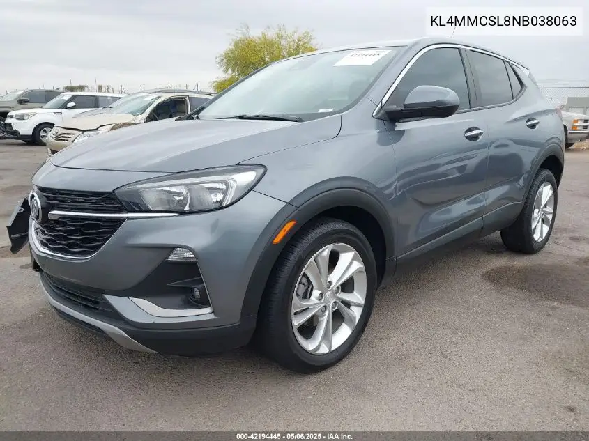 2022 Buick Encore Gx Awd Preferred VIN: KL4MMCSL8NB038063 Lot: 42194445