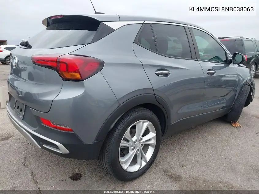 2022 Buick Encore Gx Awd Preferred VIN: KL4MMCSL8NB038063 Lot: 42194445