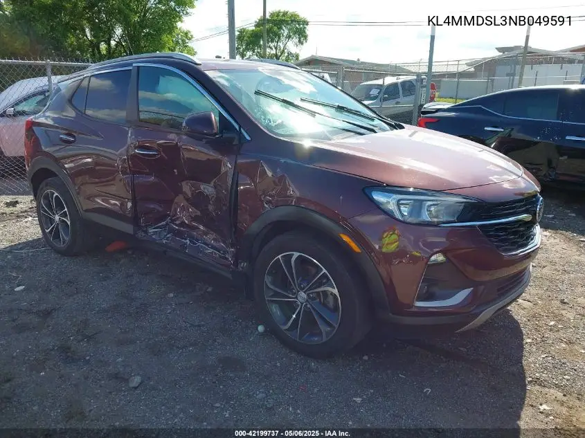 2022 Buick Encore Gx Fwd Select VIN: KL4MMDSL3NB049591 Lot: 42199737