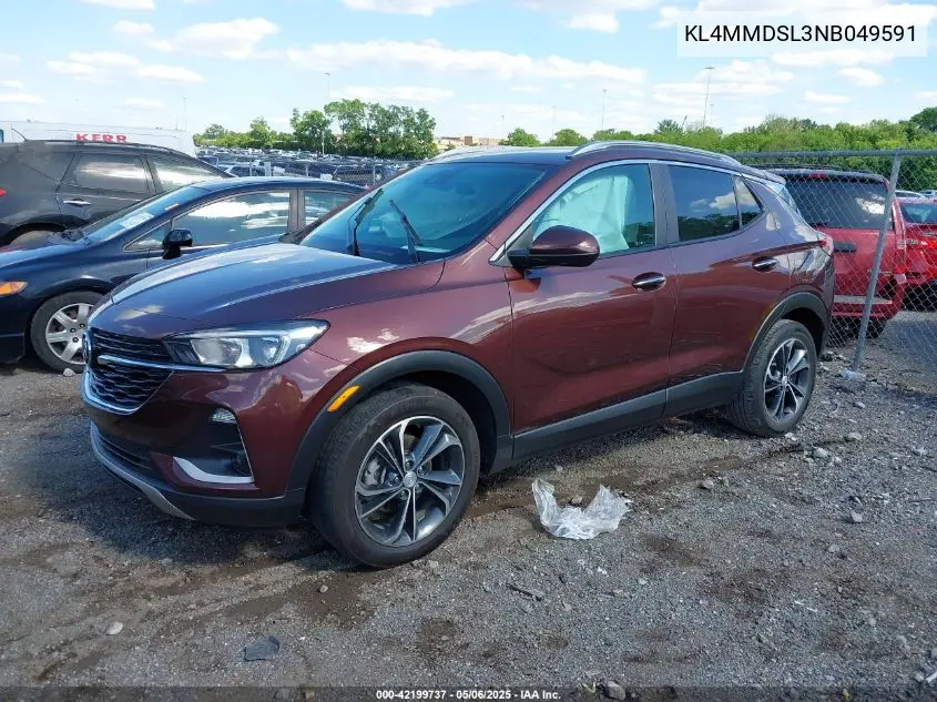 2022 Buick Encore Gx Fwd Select VIN: KL4MMDSL3NB049591 Lot: 42199737