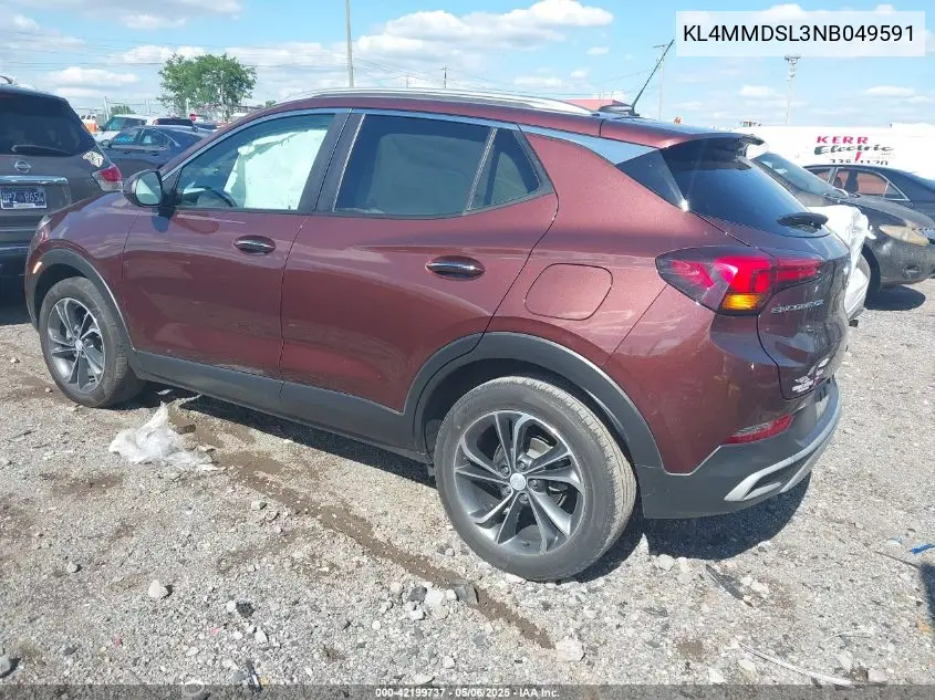 2022 Buick Encore Gx Fwd Select VIN: KL4MMDSL3NB049591 Lot: 42199737