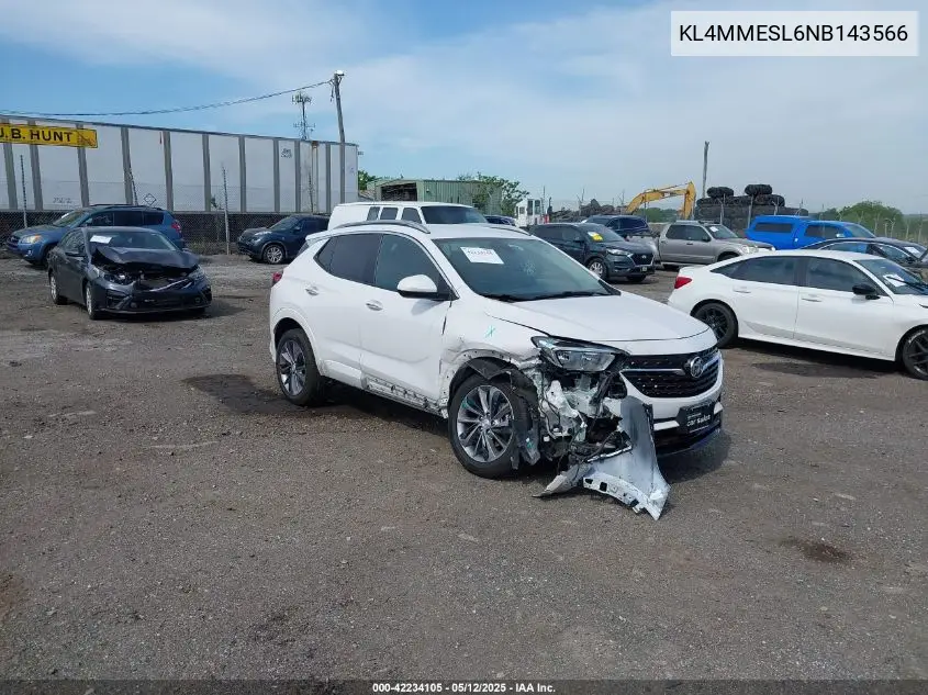 2022 Buick Encore Gx Awd Select VIN: KL4MMESL6NB143566 Lot: 42234105