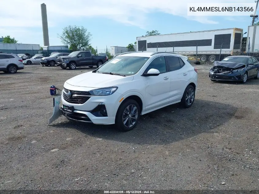 2022 Buick Encore Gx Awd Select VIN: KL4MMESL6NB143566 Lot: 42234105