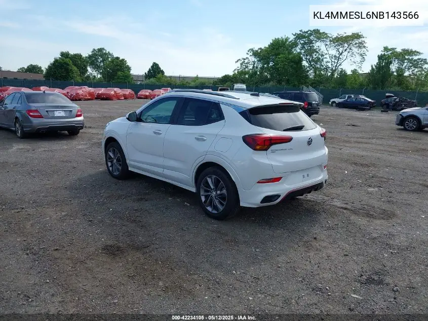 2022 Buick Encore Gx Awd Select VIN: KL4MMESL6NB143566 Lot: 42234105