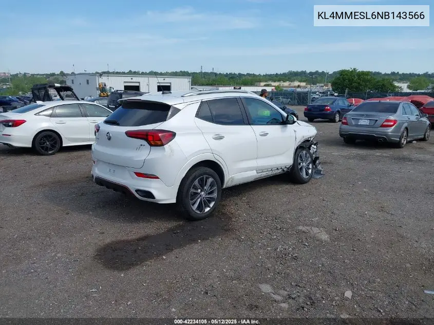 2022 Buick Encore Gx Awd Select VIN: KL4MMESL6NB143566 Lot: 42234105