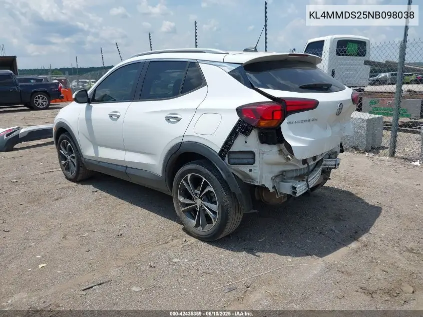 2022 Buick Encore Gx Fwd Select VIN: KL4MMDS25NB098038 Lot: 42435359