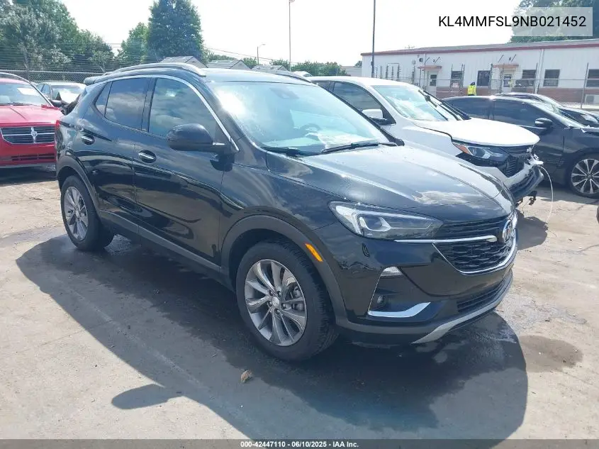 2022 Buick Encore Gx Fwd Essence VIN: KL4MMFSL9NB021452 Lot: 42447110