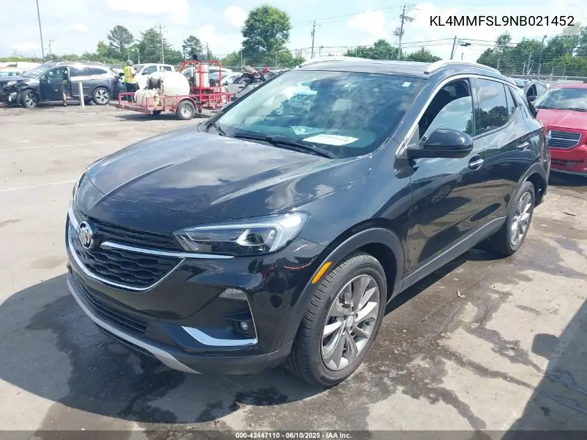 2022 Buick Encore Gx Fwd Essence VIN: KL4MMFSL9NB021452 Lot: 42447110