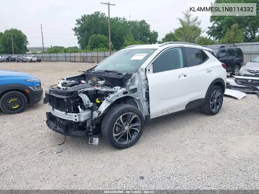 2022 Buick Encore Gx Awd Select VIN: KL4MMESL1NB114332 Lot: 42492669