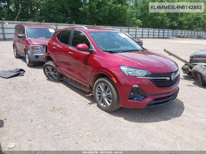 2022 Buick Encore Gx Awd Select VIN: KL4MMESL4NB142853 Lot: 42503798