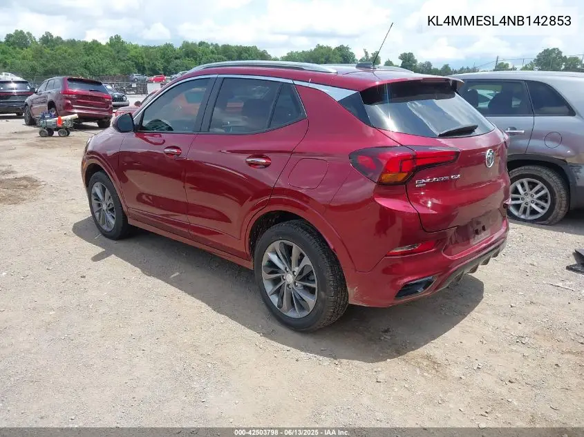 2022 Buick Encore Gx Awd Select VIN: KL4MMESL4NB142853 Lot: 42503798