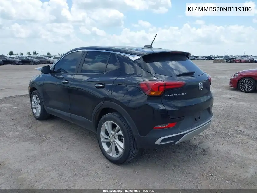 2022 Buick Encore Gx Fwd Preferred VIN: KL4MMBS20NB119186 Lot: 42568967