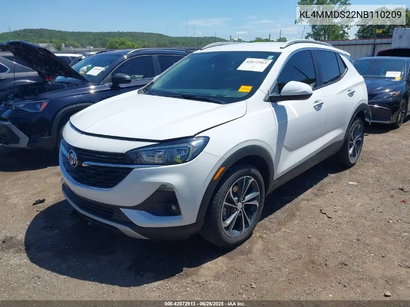 2022 Buick Encore Gx Fwd Select VIN: KL4MMDS22NB110209 Lot: 42572913