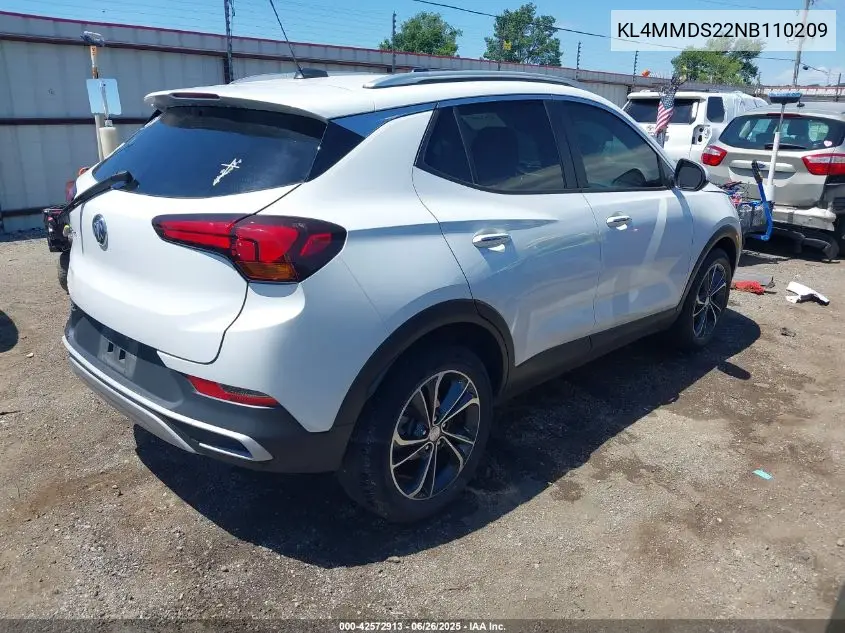 2022 Buick Encore Gx Fwd Select VIN: KL4MMDS22NB110209 Lot: 42572913