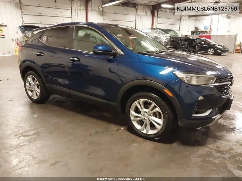 2022 Buick Encore Gx Awd Preferred VIN: KL4MMCSL5NB125760 Lot: 42574919