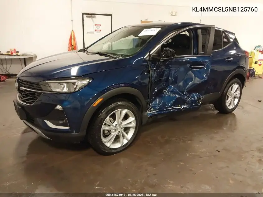 2022 Buick Encore Gx Awd Preferred VIN: KL4MMCSL5NB125760 Lot: 42574919