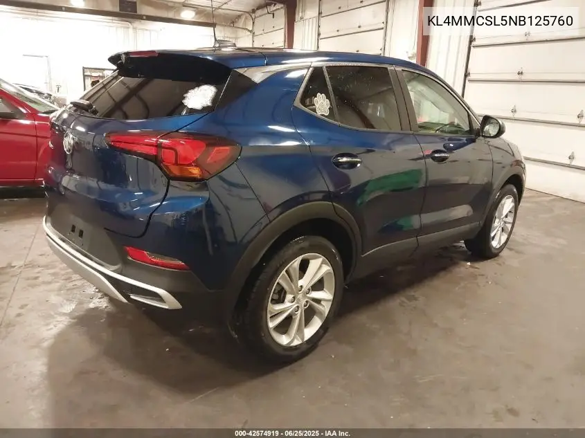 2022 Buick Encore Gx Awd Preferred VIN: KL4MMCSL5NB125760 Lot: 42574919