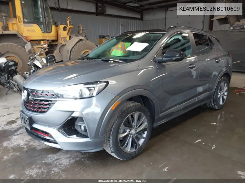 2022 Buick Encore Gx Awd Select VIN: KL4MMESL2NB010609 Lot: 42603003