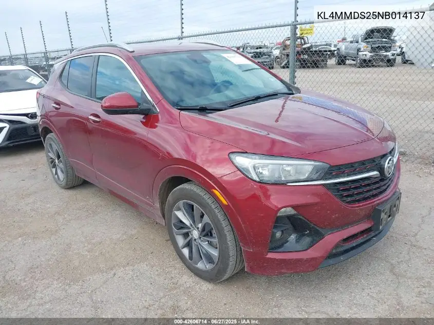 2022 Buick Encore Gx Fwd Select VIN: KL4MMDS25NB014137 Lot: 42606714