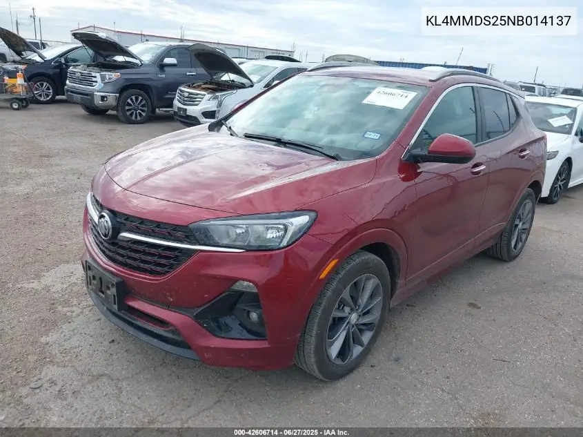 2022 Buick Encore Gx Fwd Select VIN: KL4MMDS25NB014137 Lot: 42606714
