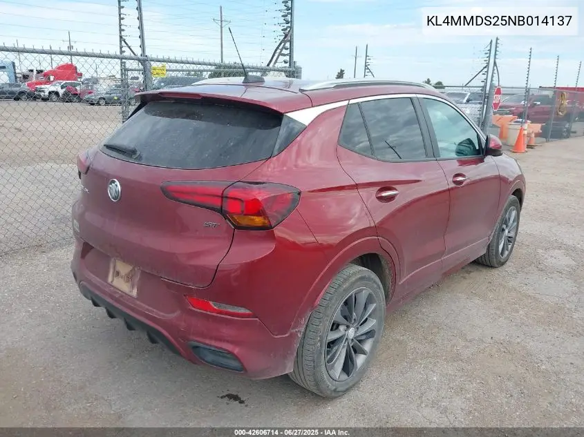 2022 Buick Encore Gx Fwd Select VIN: KL4MMDS25NB014137 Lot: 42606714