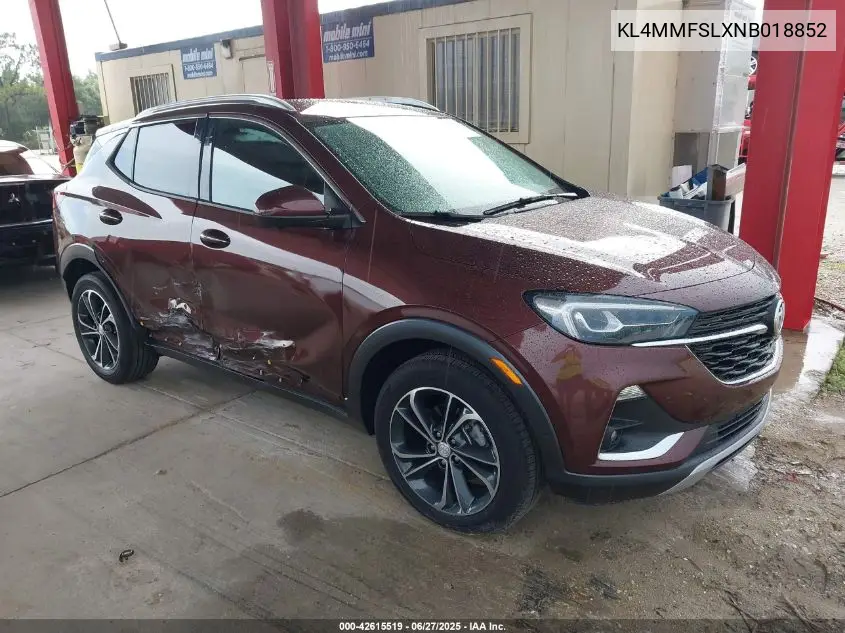 2022 Buick Encore Gx Fwd Essence VIN: KL4MMFSLXNB018852 Lot: 42615519