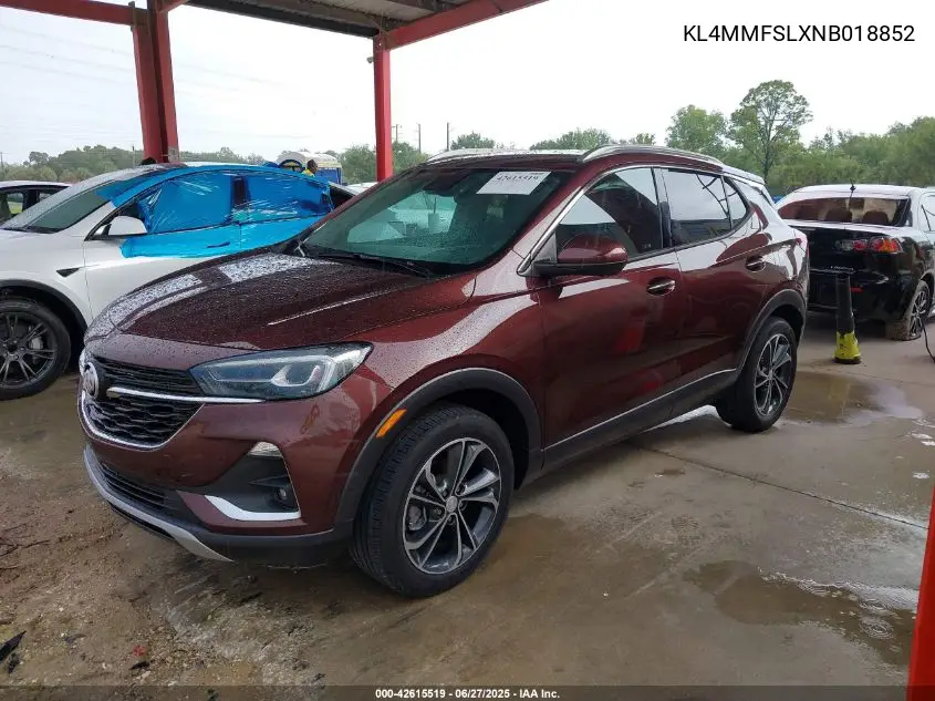 2022 Buick Encore Gx Fwd Essence VIN: KL4MMFSLXNB018852 Lot: 42615519